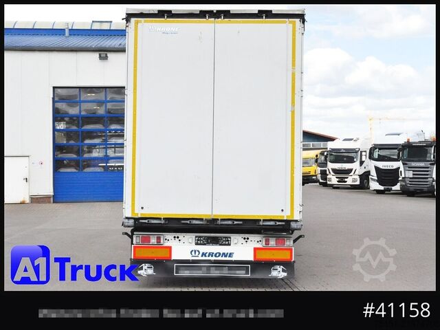 Open semitrailer with tarp KRONE SD, Tautliner Mega, Liftachse, 4 x vorhanden