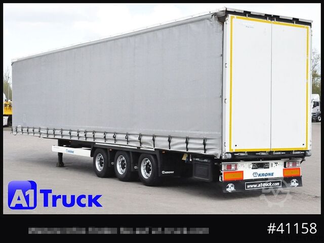 Open semitrailer with tarp KRONE SD, Tautliner Mega, Liftachse, 4 x vorhanden