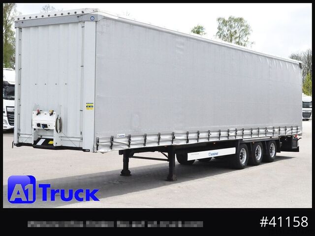 Open semitrailer with tarp KRONE SD, Tautliner Mega, Liftachse, 4 x vorhanden