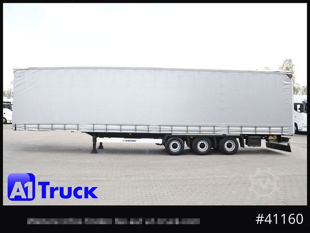 Open semitrailer with tarp KRONE SD, Tautliner Mega, Liftachse, 4 x vorhanden