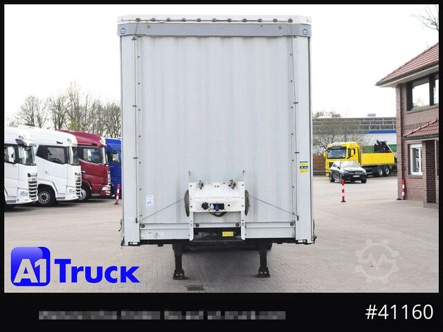 Open semitrailer with tarp KRONE SD, Tautliner Mega, Liftachse, 4 x vorhanden