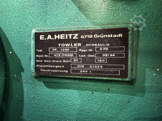 เครื่องฉีดพลาสติก E.A HEITZ (GERMANY) HE 1280 - TOWER HYDRAULIK