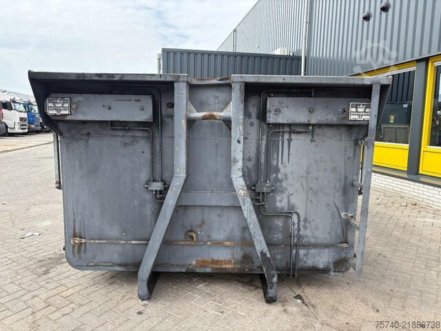 Kontena skip Vossebelt container  + BOVEN KLEPPEN + 20 m3