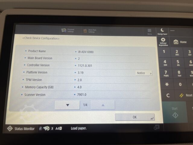 ডিজিটাল প্রিন্টিং মেশিন Canon imageRunner Advance DX 6980i incl. booklet finisher