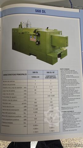 Stroj na výrobu skrutiek CARLO SALVI DL 560 RF