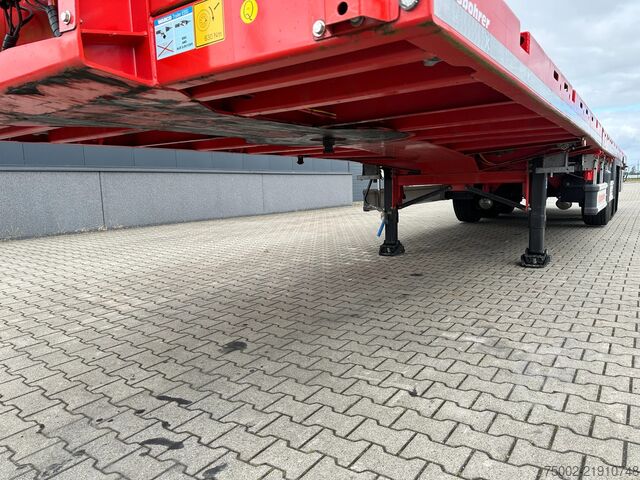 Platformos priekaba Kässbohrer new and unused Heavy-Duty flatbed / 690cm exten...