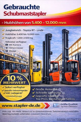 Xe nâng reach truck BT RRE 160 E // Triplex //