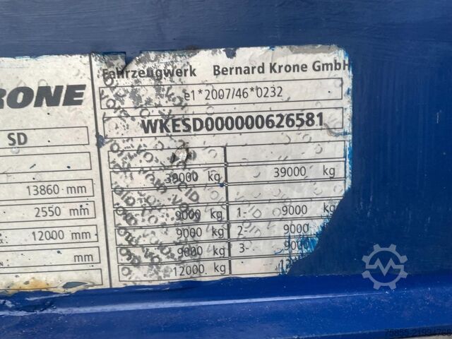 Transport de volume Krone Mega Mega / Volume / BPW Axles / Drumbrakes