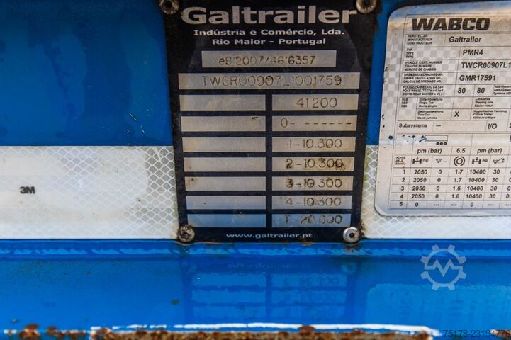 GALTRAILER GALTRAILER PMR4 - 41.2 TON GALTRAILER GALTRAILER PMR4 - 41.2 TON
