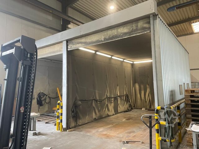 Instalação de jateamento, cabine de jato, sala de jateamento OTI Oberflächentechnik