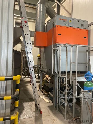 Instalação de jateamento, cabine de jato, sala de jateamento OTI Oberflächentechnik