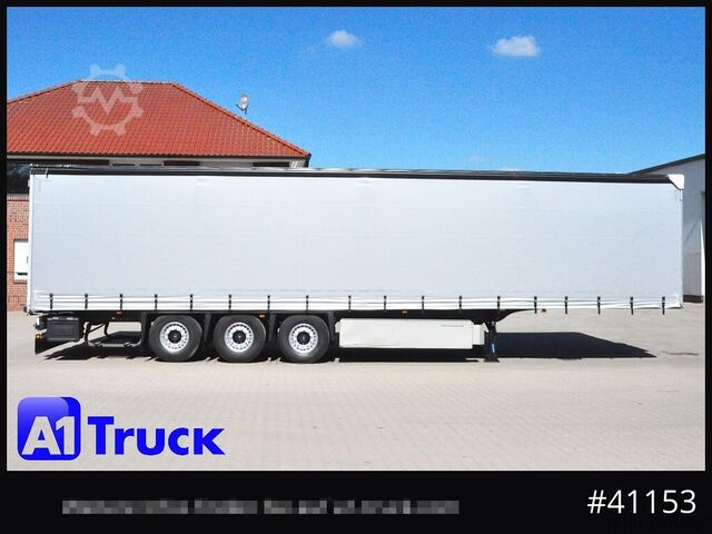 Open semitrailer with tarp SCHMITZ SD Tautliner, verzinkt, Liftachse, neue Plane