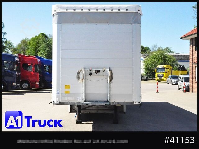 Open semitrailer with tarp SCHMITZ SD Tautliner, verzinkt, Liftachse, neue Plane