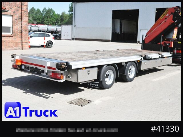 Remolque abierto STEHMANN ZZW 16, Container, verbreiterbar, ausziehbar, oben gekuppelt