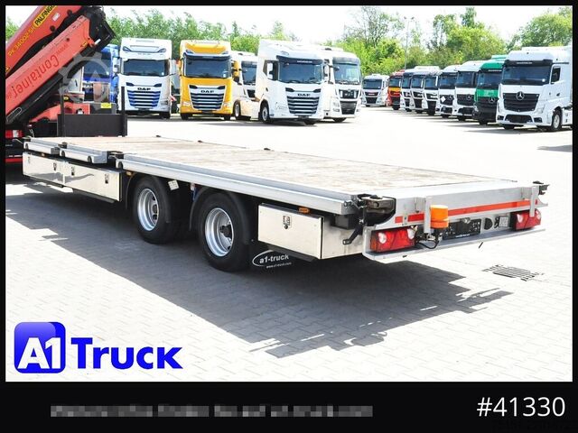 Remolque abierto STEHMANN ZZW 16, Container, verbreiterbar, ausziehbar, oben gekuppelt