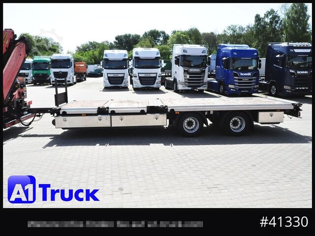 Remolque abierto STEHMANN ZZW 16, Container, verbreiterbar, ausziehbar, oben gekuppelt