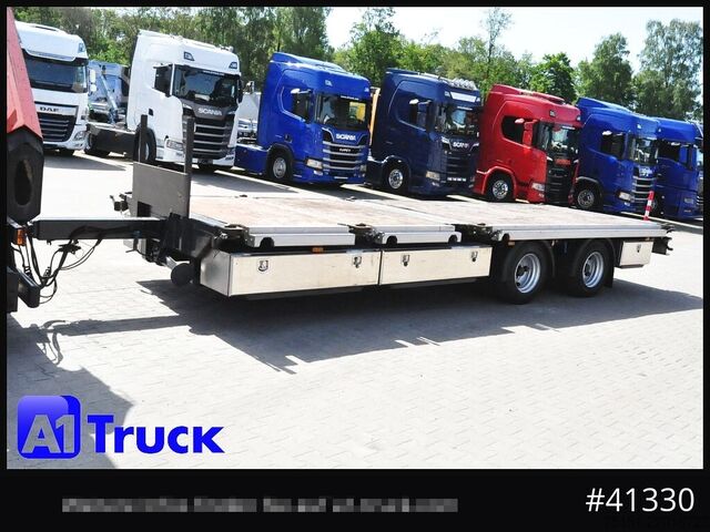 Remolque abierto STEHMANN ZZW 16, Container, verbreiterbar, ausziehbar, oben gekuppelt