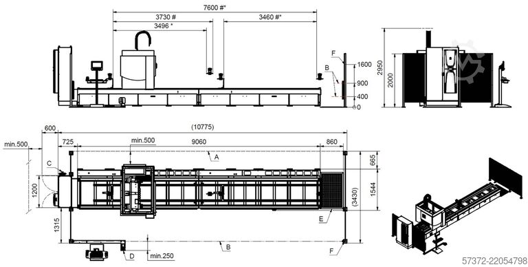 4-assig staafbwerkingscentrum Elumatec SBZ 140