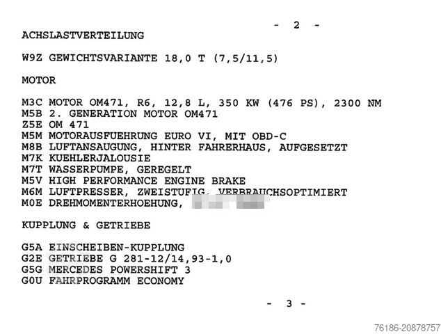 Standarta vilcējs MERCEDES-BENZ Actros 1848 LS BIG Space VOLLAUSSTATTUNG