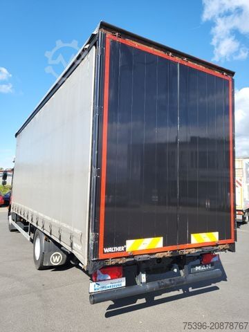 LKW mit Pritsche & Plane MAN TGM 15.290 BL Curtainside-Edscha, 1.Hand