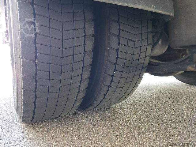 Truk bak datar dengan terpal MAN TGM 15.290 BL Curtainside-Edscha, 1.Hand