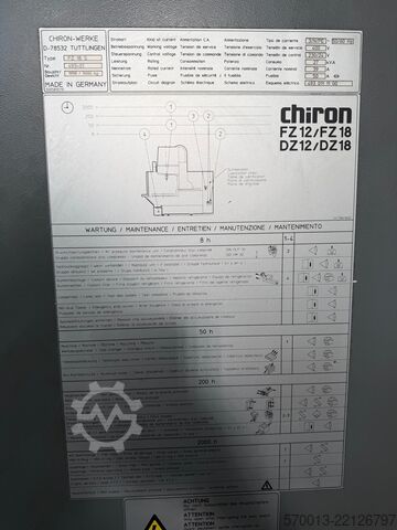 Pusat pemesinan vertikal CHIRON chiron FZ 18 S Magnum