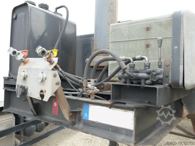Değişebilir kasalı yarı römork Fischer NWK26, Kippchassis, 20 Fuß Container,BPW