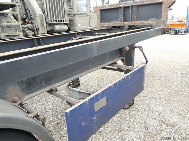 Değişebilir kasalı yarı römork Fischer NWK26, Kippchassis, 20 Fuß Container,BPW