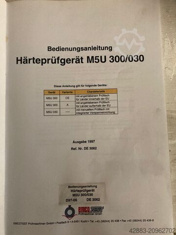 Duromètre M5U 300-030 EMCO M5U 300030