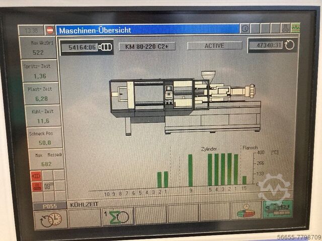 Injection molding machine KraussMaffei 80-220C2