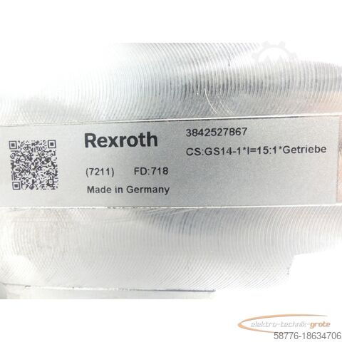 Motor Rexroth Rexroth MNR: 3 842 547 992 / 3SIEK63-4C2/339 SNB17307846 + Getriebe 3842527867