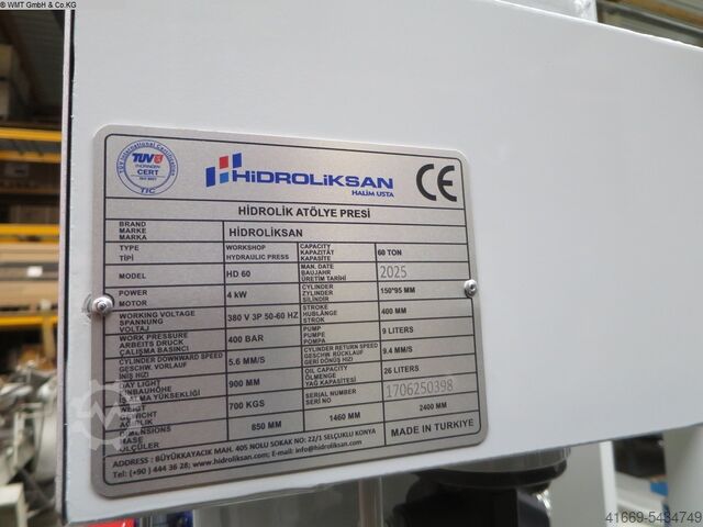 Prensas de oficina - hidráulicas HIDROLIKSAN HD 60 - 820