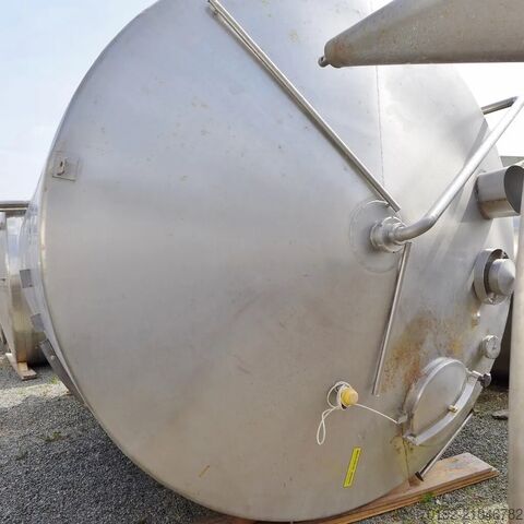 15000 Liter isolierter Behälter aus V2A mit seitlichem Propellerrührwerk Ahlborn 8614