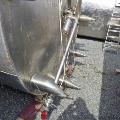 15000 Liter isolierter Behälter aus V2A mit seitlichem Propellerrührwerk Ahlborn 8614