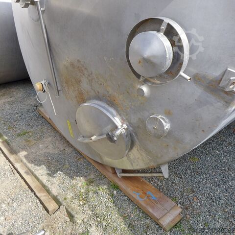 15000 Liter isolierter Behälter aus V2A mit seitlichem Propellerrührwerk Ahlborn 8614