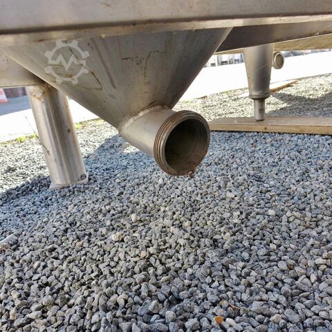 400 Liter konischer Behälter aus V4A  8624