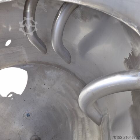 400 Liter konischer Behälter aus V4A  8624