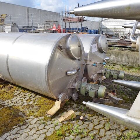 5000 Liter Rührwerksbehälter aus V2A mit Propellerrührwerk Behälter KG Bremen 8642
