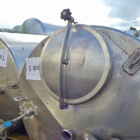 5000 Liter Rührwerksbehälter aus V2A mit Propellerrührwerk Behälter KG Bremen 8642