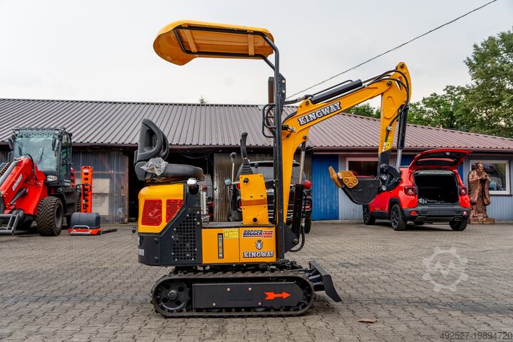 Mini-escavadora KINGWAY DEUTSCHLAND e. K. ANGEBOT 6.500€ Minibagger BAGGER 1000