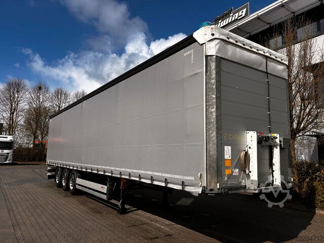 Open semitrailer with tarp SCHMITZ CARGOBULL SCS 24/L - 13.62 E B neue Plane, XL, Getränke