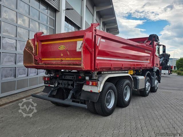 Volquete Mercedes-Benz Arocs 4145 K 8x4 Meiller Bordmatik PPC