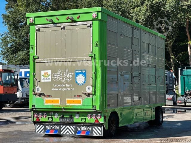 Hestetransporttrailer Finkl FINKL VA18 3.Stock Viehanhänger, Hubdach