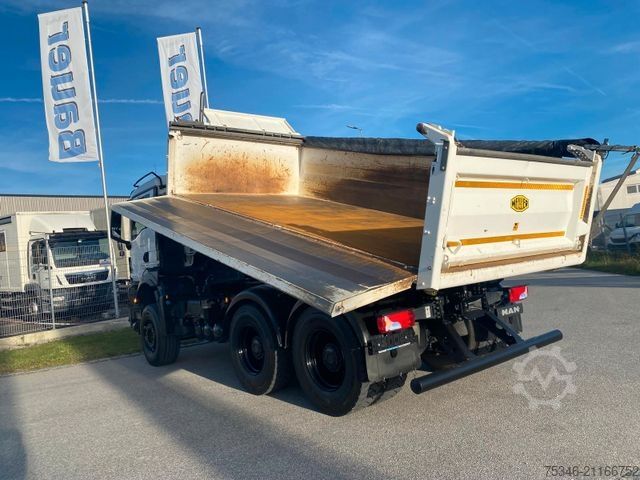 Camion basculante trilateral MAN TGS/26.520/6x4 BL/Bordmatik/Retarder/90to/25 tkm