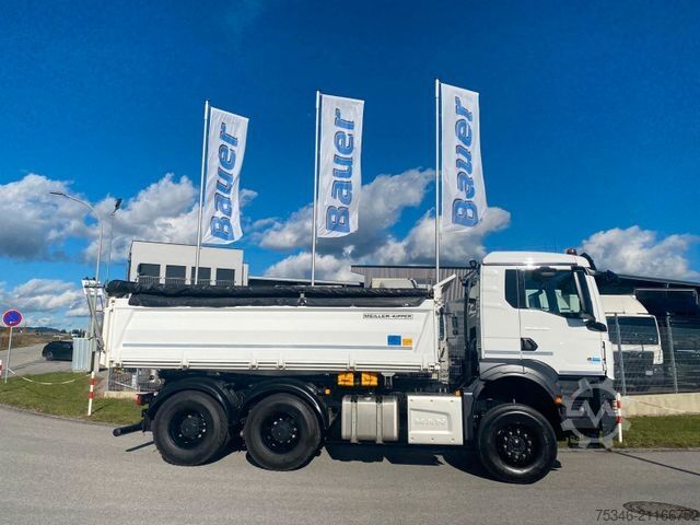Camion basculante trilateral MAN TGS/26.520/6x4 BL/Bordmatik/Retarder/90to/25 tkm