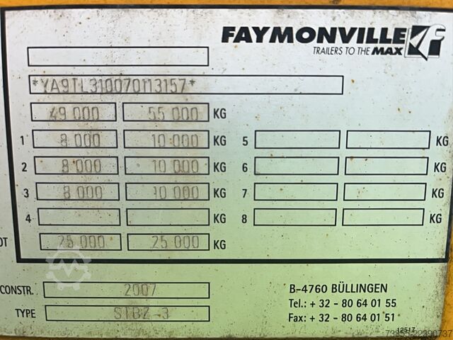 Semirremolque de plataforma baja Faymonville STBZ3