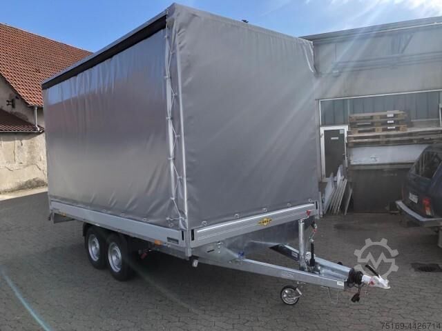 Autotrailer Humbaur HT 354121 Hochlader mit Hochplane 220 cm, 100 km/h 3,5 to. 4100 x 2100 x 350 mm