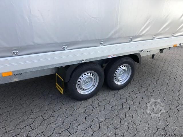 Autotrailer Humbaur HT 354121 Hochlader mit Hochplane 220 cm, 100 km/h 3,5 to. 4100 x 2100 x 350 mm