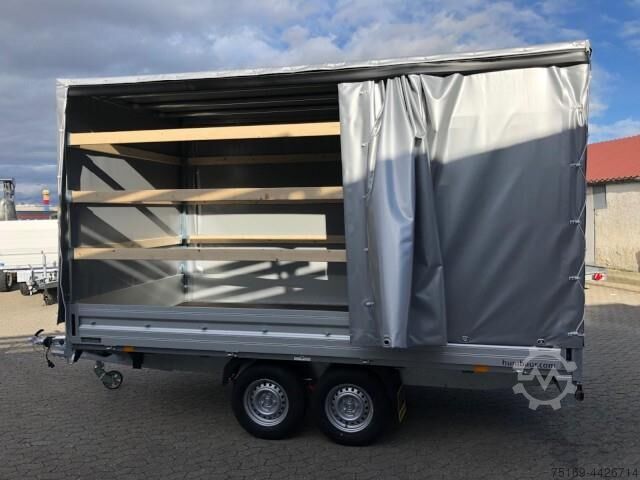 Autotrailer Humbaur HT 354121 Hochlader mit Hochplane 220 cm, 100 km/h 3,5 to. 4100 x 2100 x 350 mm