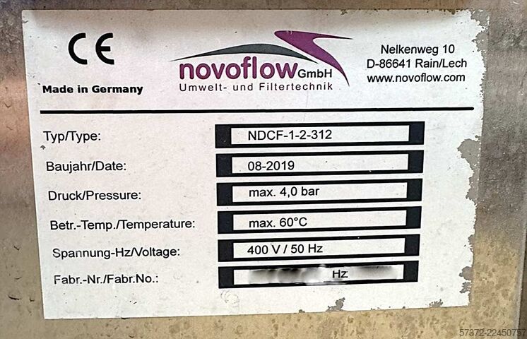 Sistem filtri për verë Novoflow NDCF-1-2-312